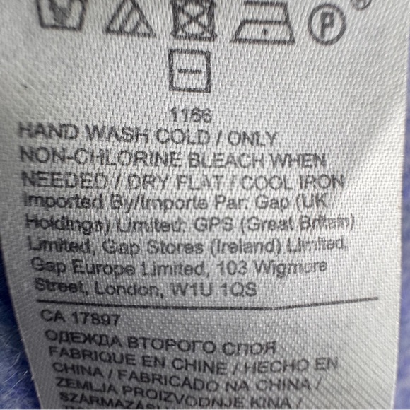 Banana Republic Women's Size XS Sweater Blue Long Sleeve Merino Wool, Alpaca - Picture 12 of 13